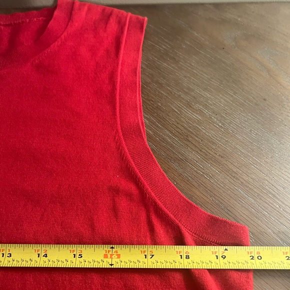J.Crew Classic Cotton Sweater Shell Vest in Red XL - Picture 4 of 6